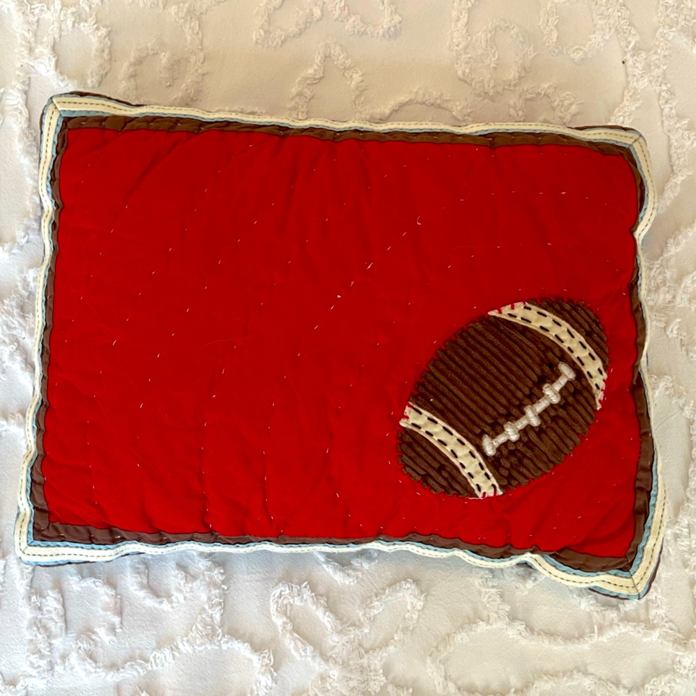Pottery Barn Kids Pillow Cover with football